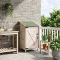 Preview: Gartenschuppen Weiß 59,5 x 56 x 113,5 cm Massivholz aus Fichte