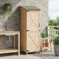 Preview: ARDEBO.de - Gartenschuppen Natur 59,5 x 56 x 176,5 cm Massivholz aus Fichte
