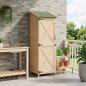 Preview: Gartenschuppen Natur 59,5 x 56 x 176,5 cm Massivholz aus Fichte