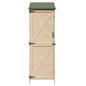 Preview: Gartenschuppen Natur 59,5 x 56 x 176,5 cm Massivholz aus Fichte