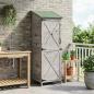 Preview: ARDEBO.de - Gartenschuppen Grau 59,5 x 56 x 176,5 cm Massivholz aus Fichte