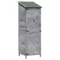 Preview: Gartenschuppen Grau 59,5 x 56 x 176,5 cm Massivholz aus Fichte