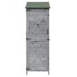 Preview: Gartenschuppen Grau 59,5 x 56 x 176,5 cm Massivholz aus Fichte