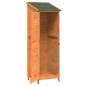 Preview: Gartenschuppen Braun 59,5 x 56 x 176,5 cm Massivholz aus Fichte