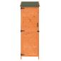Preview: Gartenschuppen Braun 59,5 x 56 x 176,5 cm Massivholz aus Fichte
