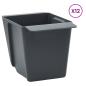 Preview: Blumenboxen für Euro-Paletten 24 stk. Grau 13,5 x 9 x 9,5 cm