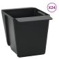 Preview: Blumenboxen für Euro-Paletten 24 stk. Schwarz 13,5 x 9 x 9,5 cm