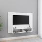 Preview: ARDEBO.de - TV-Wandschrank Weiß 120x23,5x90 cm Holzwerkstoff