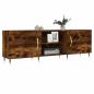 Preview: TV-Schrank Räuchereiche 150x30x50 cm Holzwerkstoff