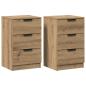 Preview: Nachttische 2 Stk. Artisan-Eiche 40x36x65 cm Holzwerkstoff
