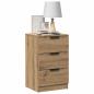 Preview: Nachttische 2 Stk. Artisan-Eiche 40x36x65 cm Holzwerkstoff
