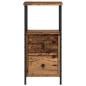 Preview: Nachttisch Altholz-Optik 34x35,5x70 cm Holzwerkstoff