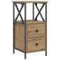 Preview: Nachttisch Artisan-Eiche 34x35,5x70 cm Holzwerkstoff