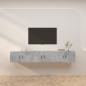 Preview: ARDEBO.de - TV-Wandschränke 3 Stk. Betongrau 80x34,5x40 cm