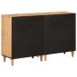 Preview: Stauraumschränke 2 pcs Braun 60 x 33,5 x 75 cm Massivholz Mango