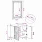 Preview: Badezimmerschrank-Set Wandmontiert 2 pcs Massivholz Mango