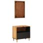 Preview: Badezimmerschrank-Set Wandmontiert 2 pcs Massivholz Mango