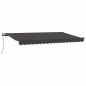 Preview: Ausziehbare Markise Anthrazit 400 x 200 cm Stoff