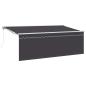 Preview: ARDEBO.de - Einziehbare Markise Anthrazit 400 x 200 cm