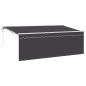 Preview: ARDEBO.de - Ausziehbare Markise Anthrazit 400 x 200 cm