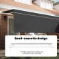Preview: Einziehbare Markise Anthrazit 400 x 200 cm