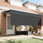 Preview: Ausziehbare Markise Anthrazit 400 x 200 cm