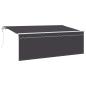 Preview: ARDEBO.de - Ausziehbare Markise Anthrazit 400 x 200 cm