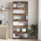 Preview: Bücherregal 6 Ebenen 80 x 30 x 198 cm Holzwerkstoff