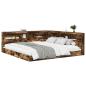 Preview: Bücherregal-Bett Räuchereiche 180 x 200 cm Holzwerkstoff