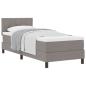 Preview: Boxspringbett mit Kopfteil Taupe 80 x 200 cm Stoff