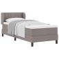 Preview: Boxspringbett mit Matratze mit Kopfteil Taupe 80 x 200 cm Stoff