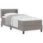 Preview: Boxspringbett mit Kopfteil Taupe 200 x 80 cm Stoff