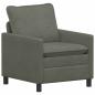 Preview: Sofa Set 2 stk. Hellgrau Stoff