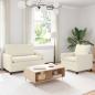 Preview: ARDEBO.de - Sofa Set 2 stk. Creme Stoff