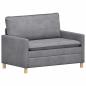 Preview: Sofa Set 2 stk. Hellgrau Polyester