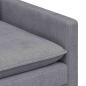 Preview: Sofa Set 2 stk. Hellgrau Polyester