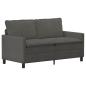 Preview: Sofa Set 2 stk. Dunkelgrau Stoff