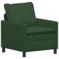 Preview: Sofa Set 2 stk. Dschungelgrün Stoff