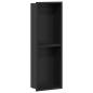 Preview: Duschnische Schwarz 60 x 20 x 9,5 cm Edelstahl