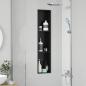 Preview: Duschnische Schwarz 90 x 20 x 9,5 cm Edelstahl