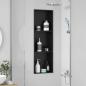 Preview: Duschnische Schwarz 92 x 32 x 10 cm Edelstahl
