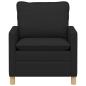 Preview: Sofa Schwarz 76 x 81 x 87,5 cm Stoff