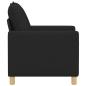 Preview: Sofa Schwarz 76 x 81 x 87,5 cm Stoff