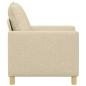 Preview: Sofa Creme 76 x 81 x 87,5 cm Stoff