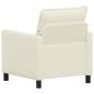 Preview: Sofa Creme 76 x 81 x 87,5 cm Stoff