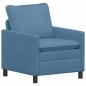 Preview: Sofa Blau 76 x 81 x 87,5 cm Stoff