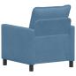 Preview: Sofa Blau 76 x 81 x 87,5 cm Stoff