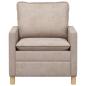 Preview: Sofa Beige 76 x 81 x 87,5 cm Polyester