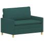 Preview: Sofa Dunkelgrün 126 x 81 x 87,5 cm Stoff