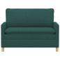Preview: Sofa Dunkelgrün 126 x 81 x 87,5 cm Stoff